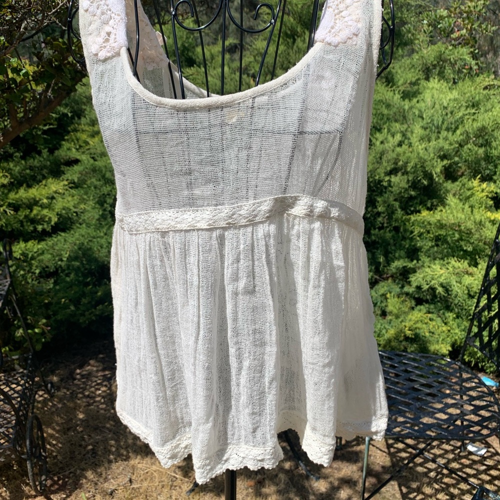 Denim & Supply Ralph Lauren gauzy  upcycled by kreativekristen Tank Top, HP25 - Picture 11 of 11